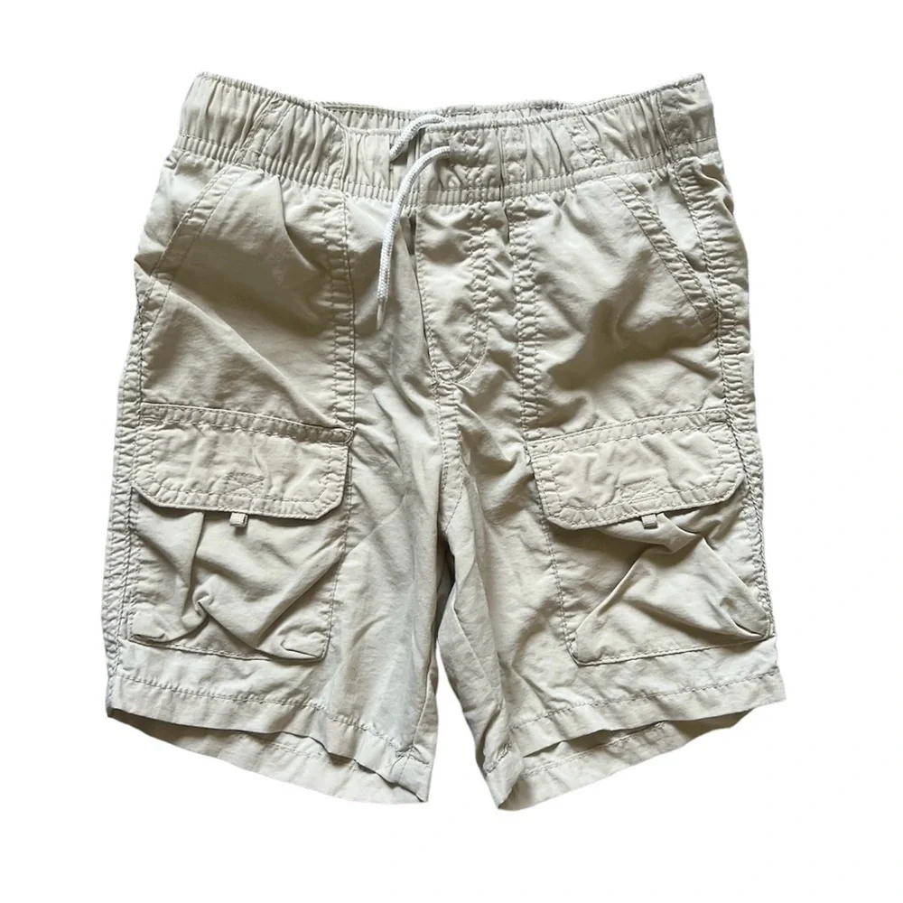 Old Navy Boys Drawstring Khaki Cargo Shorts | 4T